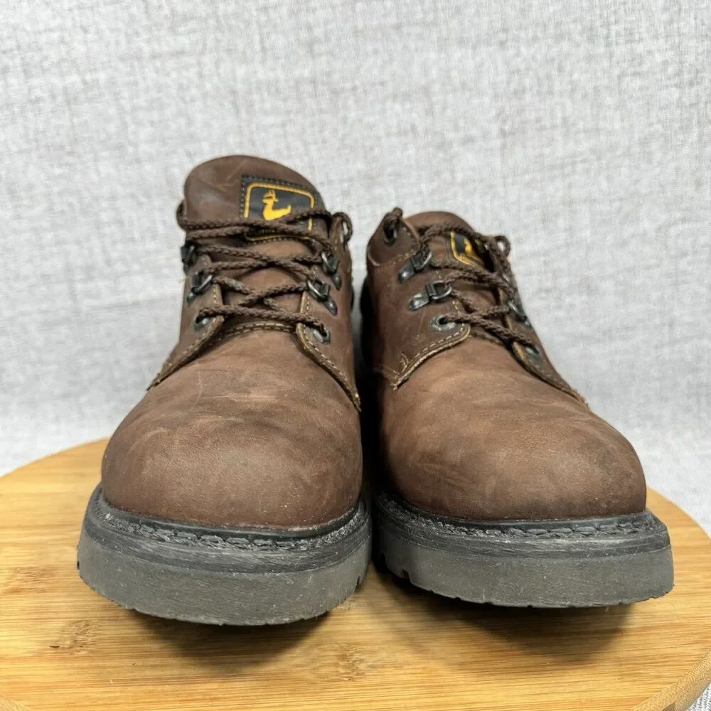 John Deere Boots Men's 11 M Leather Work Safety Oxford Shoes